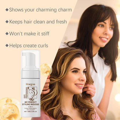 Hair Styling Mousse Moisturizing Hair Care Long Lasting Moisturizing Volume Styling Foam Styling Mousse