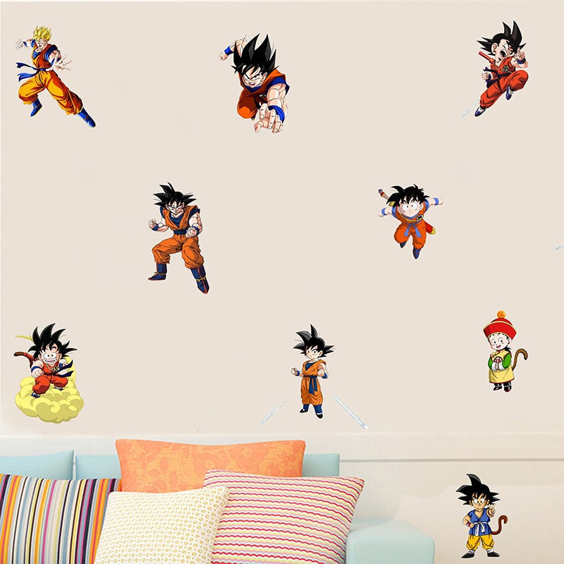 Dragon Ball Wall Sticker Wukong Saiya Decorative Painting Children&
