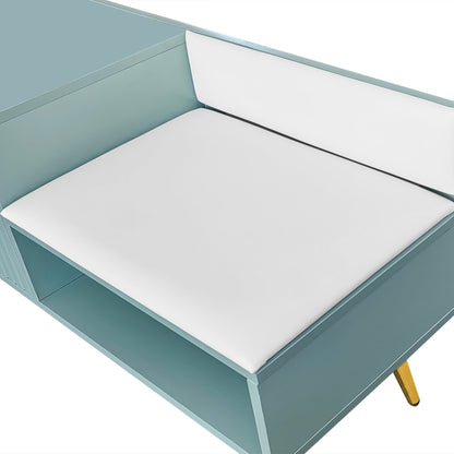 Shoe Storage Bench Tiffany Blue