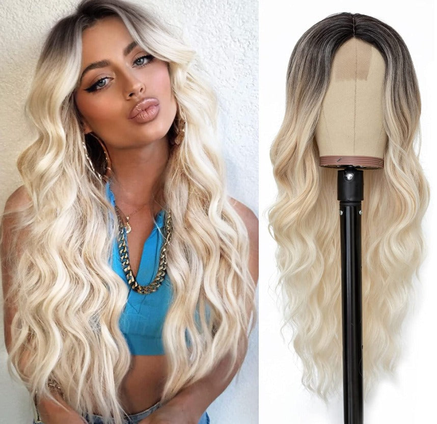 Chemical Fiber Wig Hair, European and American Wigs, Women&