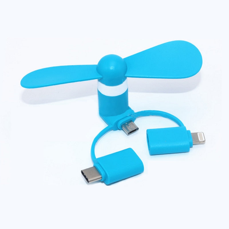 3-in-1 Phone Cooling Mini Fan
