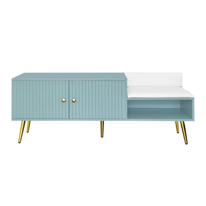 Shoe Storage Bench Tiffany Blue