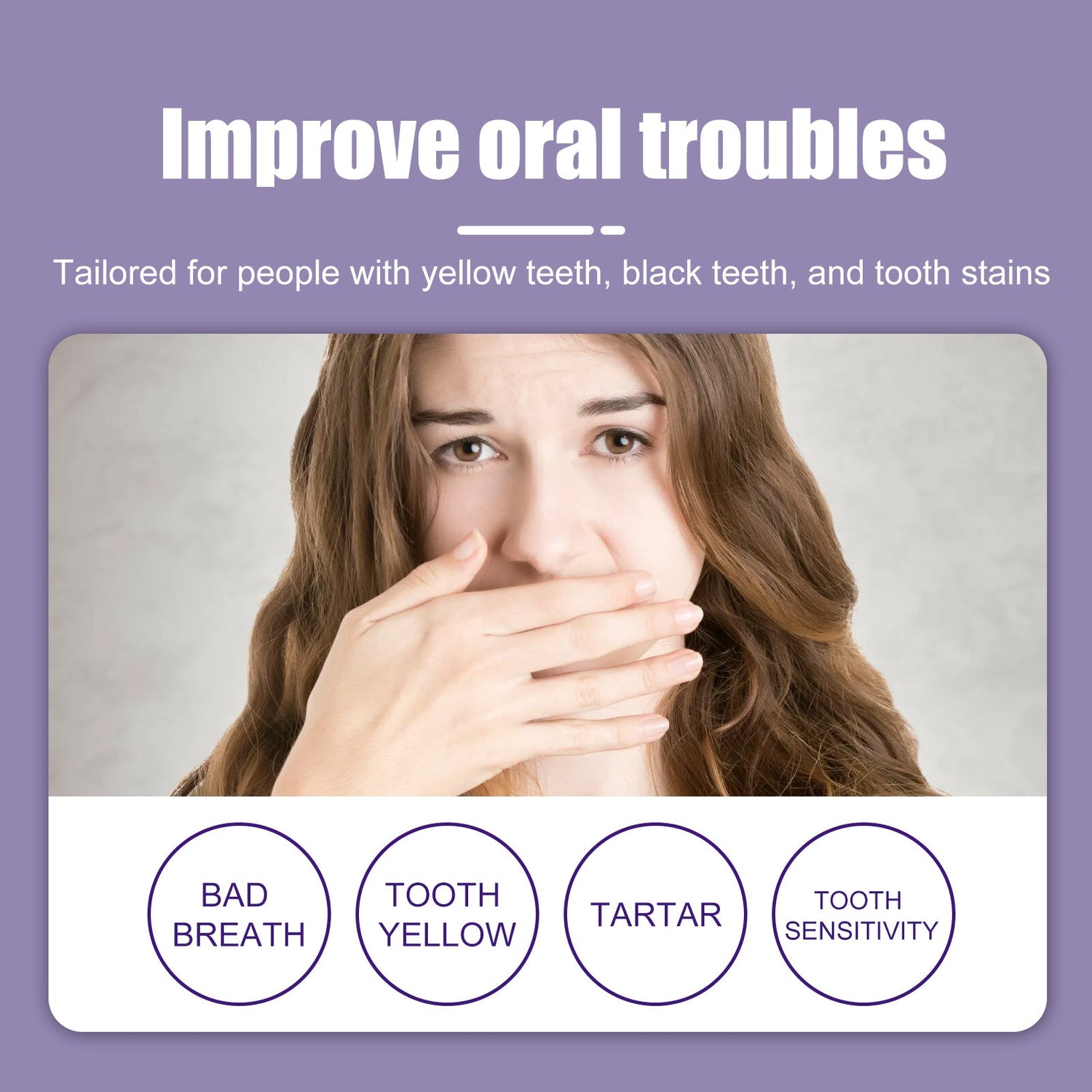 V34 Purple Toothpaste, Cleaning Bad Breath Teeth Stains Beauty Whitening Tooth Care Toothpaste