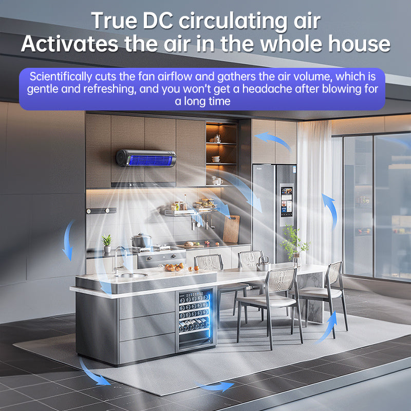 Wall-Mount Rechargeable Fan
