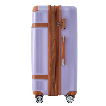 Hardshell Luggage Sets 3 Piece double spinner 8 wheels Suitcase with TSA Lock Lightweight 20&