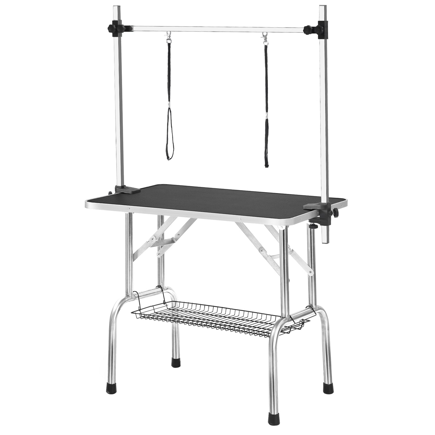 36" Professional Dog Pet Grooming Table Adjustable Heavy Duty Portable w/Arm &amp; Noose &amp; Mesh Tray