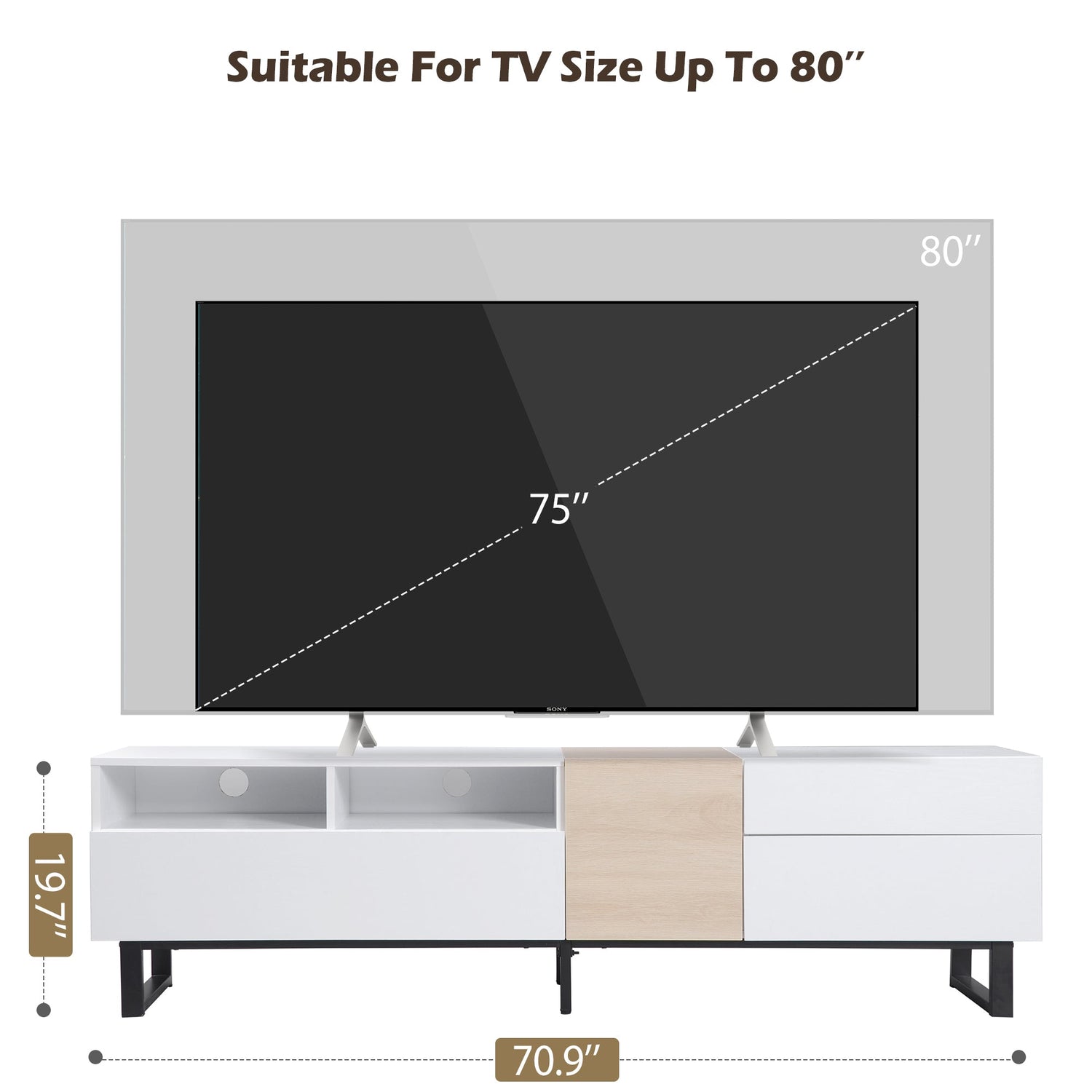 Modern TV Stand for 80&