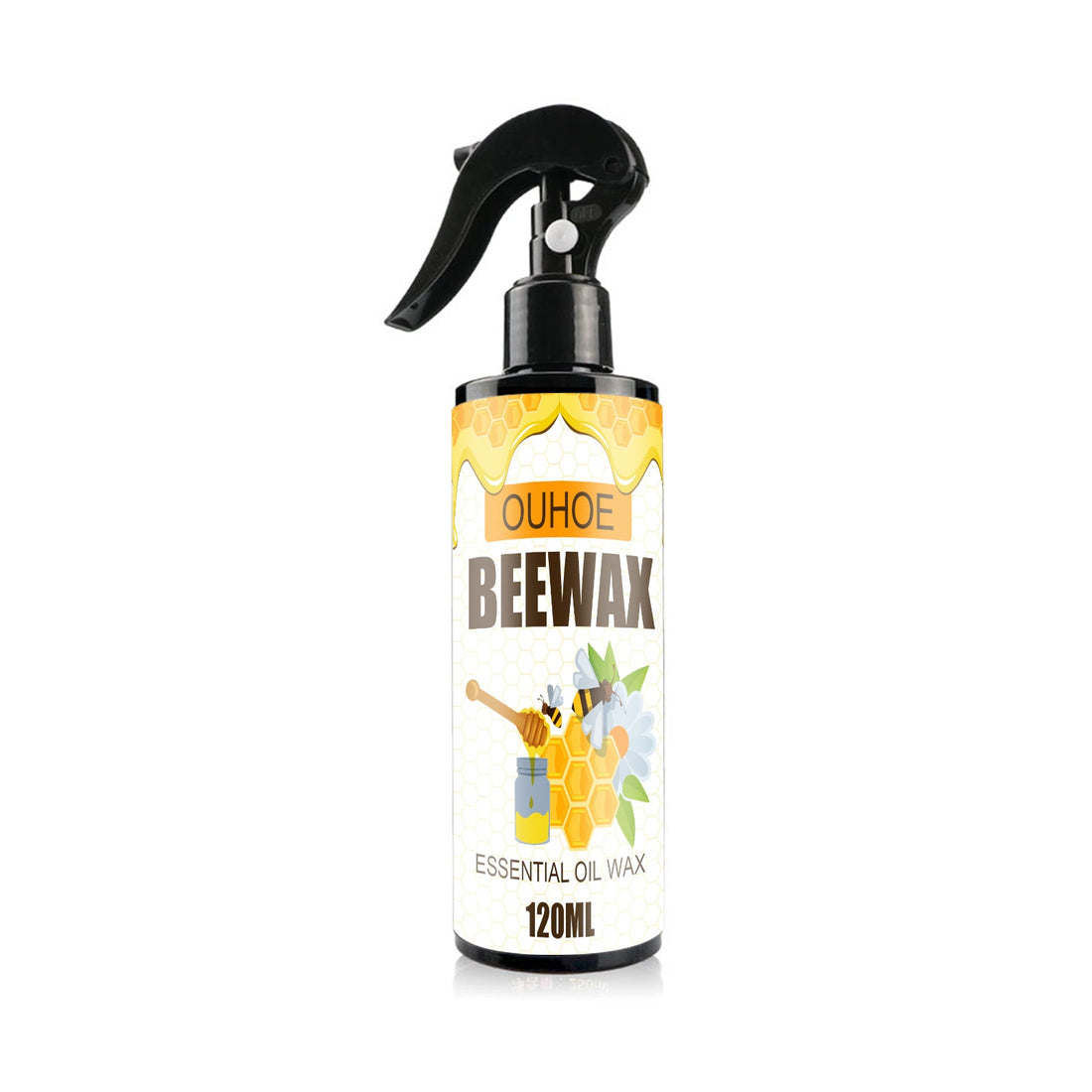Furniture Beeswax Spray, Furniture Floor Care Polishing Waterproof Anti-Cracking Scratches Refurbished Care Wax