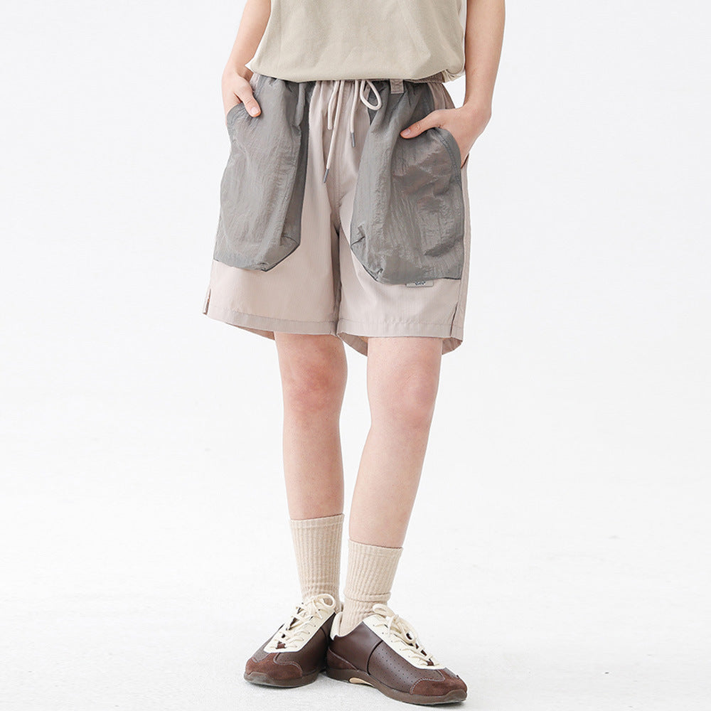 Color Block Pocket Short Length Men&