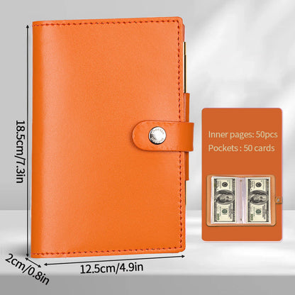 Versatile 100 - envelope savings book. Doubles as banknote album, money - saving organizer &amp; photocard holder. Great for managin
