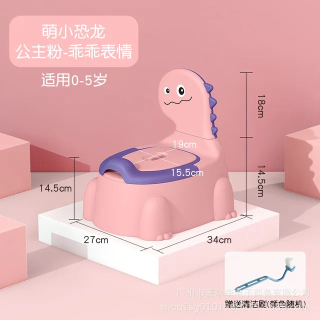 Baby Potty Toilet Training Seat Cartoon Dinosaur Thickening Children&