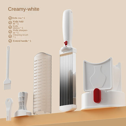 Kitchen Knife Set Home Cooking BBQ Hot Pot Fresh Meat Cutter Beef Mutton Slicer and Shredder for Poultry Meat &amp; Hotpot
