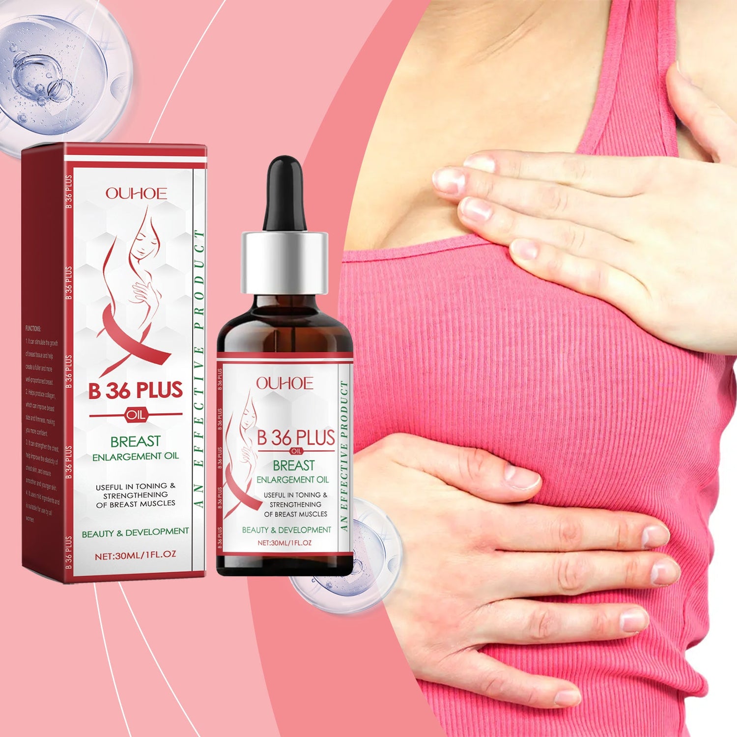 Herbal Chest Essential Oil, Moisturizing Women&