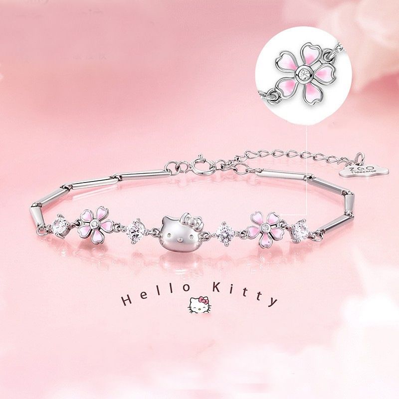 Sakura Hello Kitty Bracelet Women&