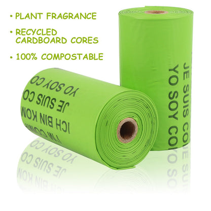 Biodegradable Pet Waste Bags Corn Starch PLA Degradable Poop Bags