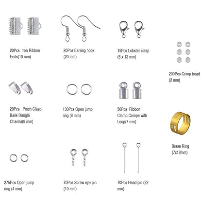 10 Grid Jewelry Accessories Combination Set Jewelry Entry Set DIY Jewelry Accessories Material Pack