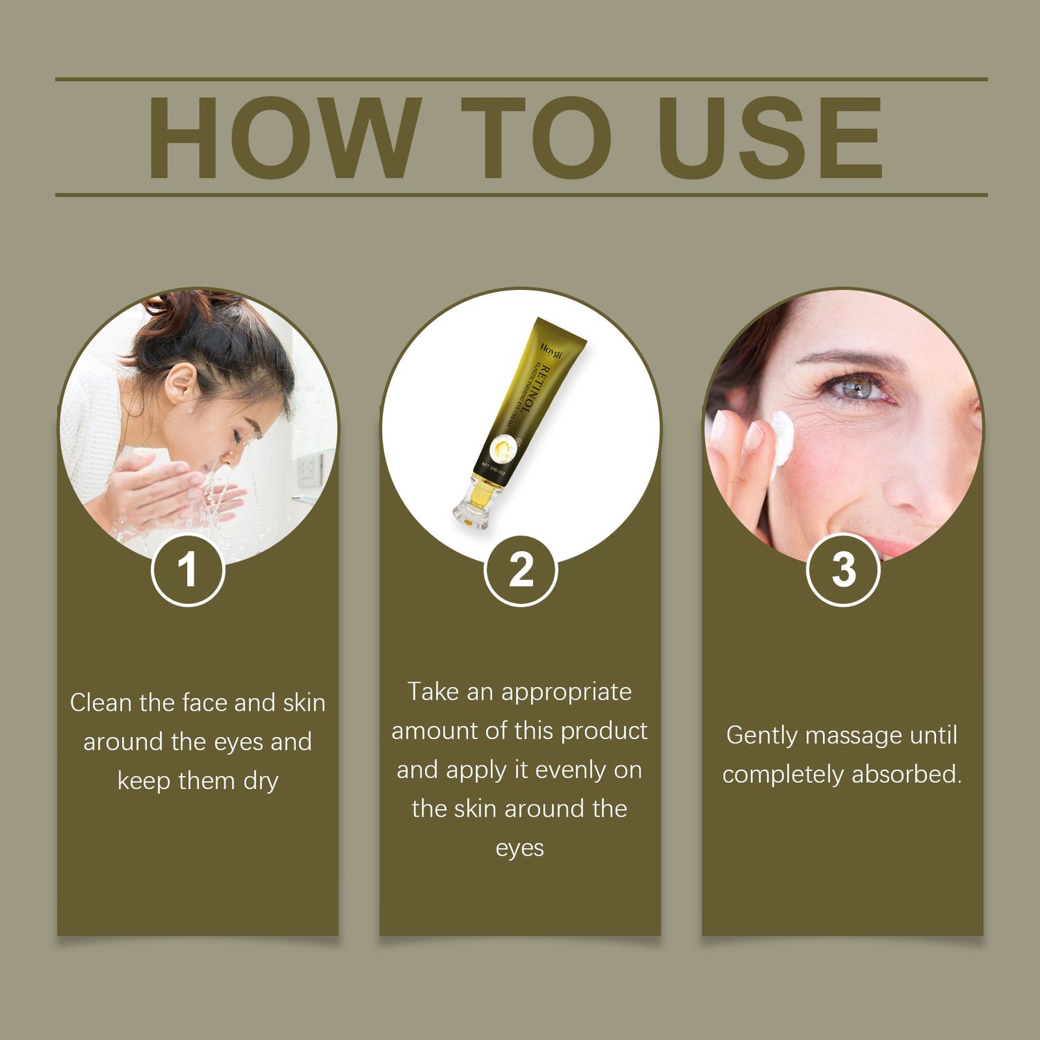 Retinol Eye Cream Tightens And Gently Nourishes Skin Around The Eyes And Lightens Fine Lines Lifting Eye Care Cream