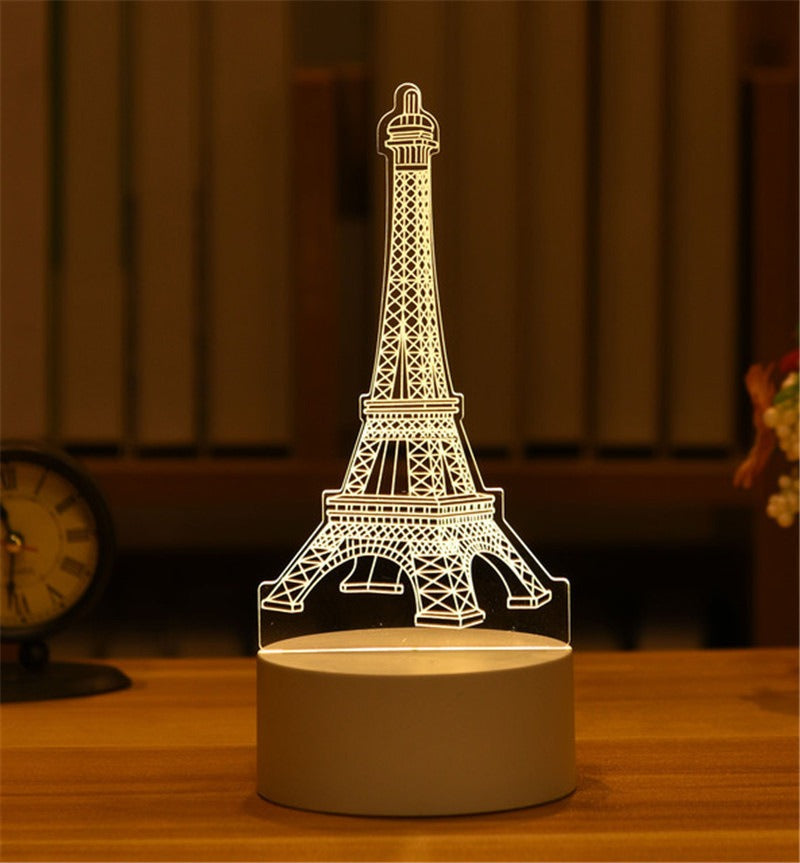 3D Night Light LED Table Light Creative Gift Bedhead Light Small Gift Valentine&