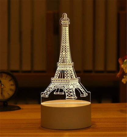 3D Night Light LED Table Light Creative Gift Bedhead Light Small Gift Valentine&
