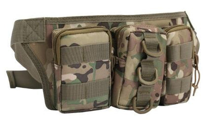 Black Hawk Commandos Waist Bag 3-Sack Portable Waterproof camouflage pack for Travel workout sports outdoor