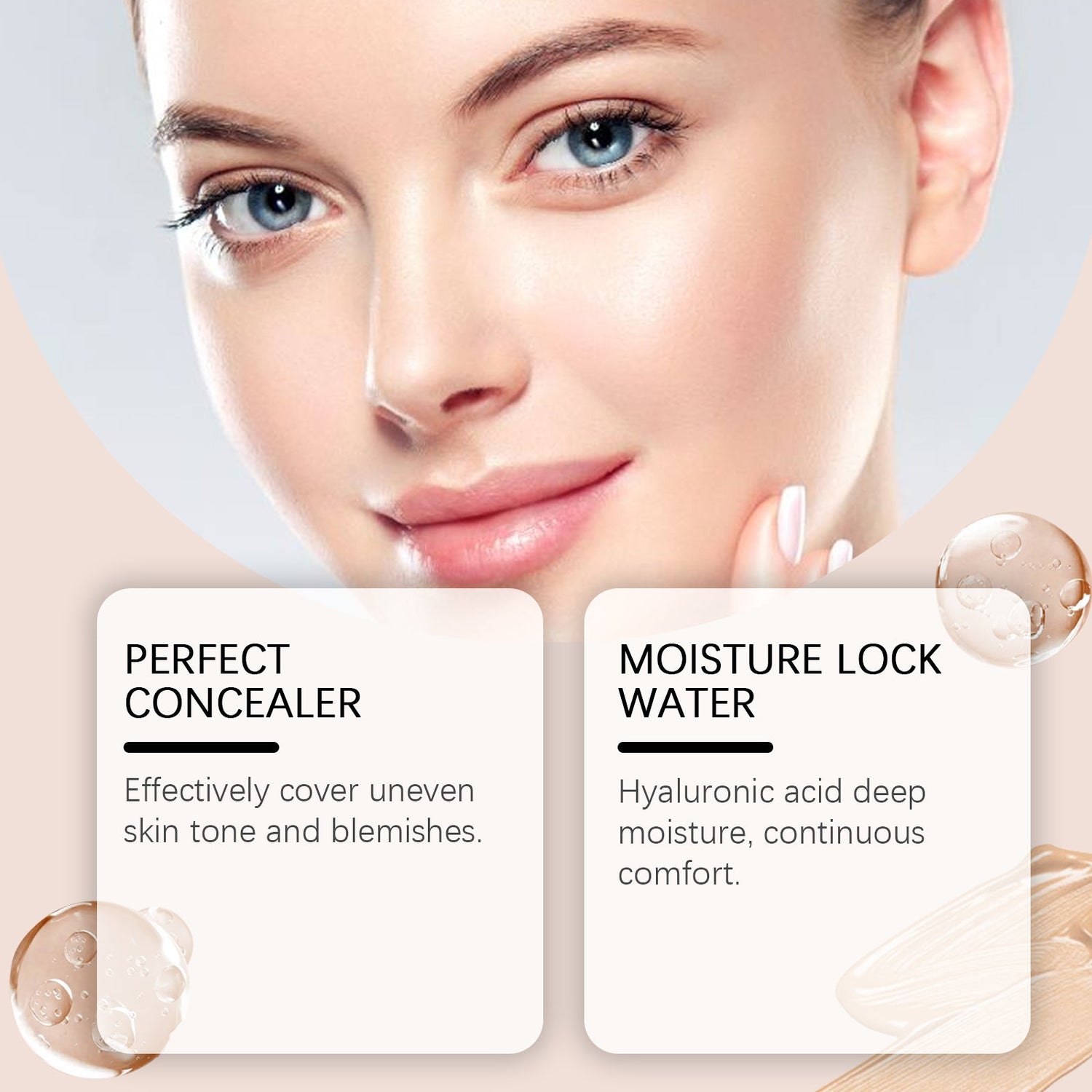 Clear Concealer Foundation Stick Natural Lightweight Radiance Radiance Radiance Non-Fake White Moisturizing Foundation Stick