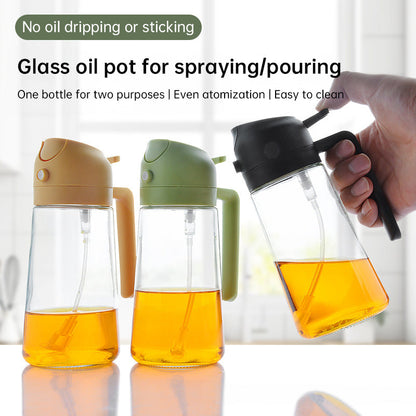 2-in-1 Kitchen Olive Oil Dispenser, Oil Sprayer, Grilling &amp; Picnic Tools