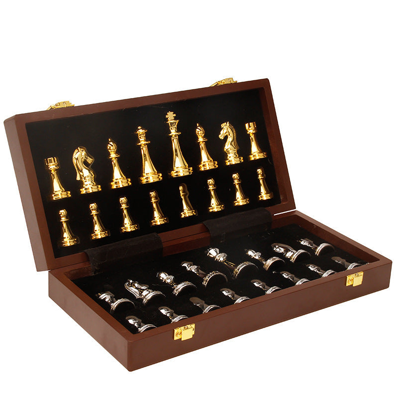 High end international chess set folding chessboard gift chess pieces children&
