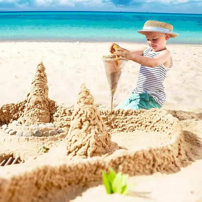 Outdoor family sand hopper with overflow – for beach sand play &amp; garden irrigation.