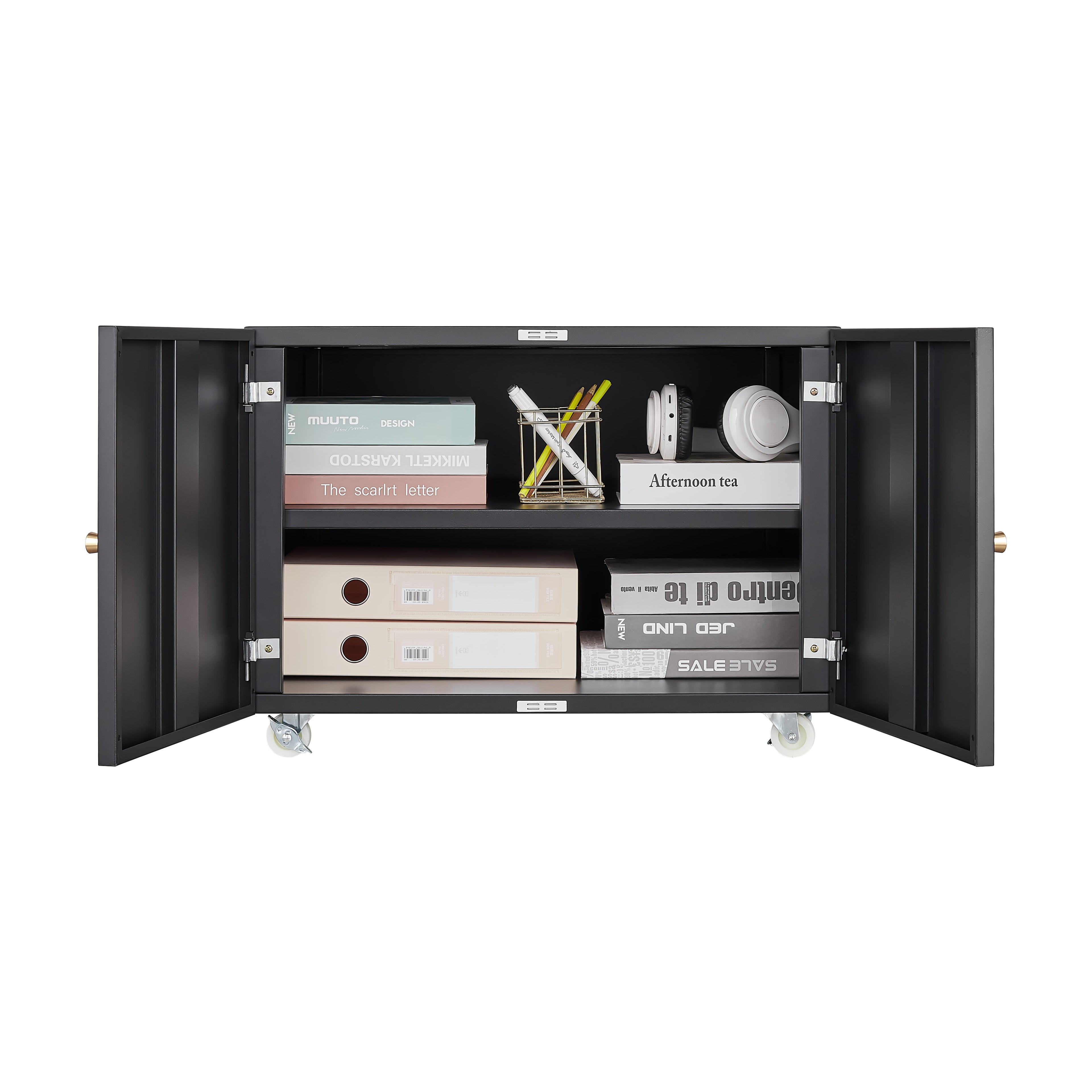 Office furniture Copier Cabinet white 2 door steel copier stand
