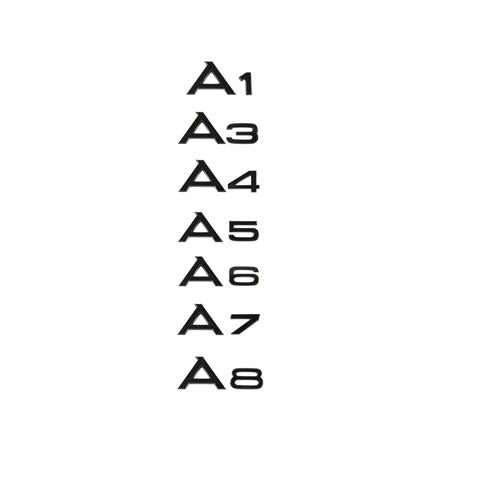 Suitable for Audi logo A3A4A5A6L A8LA4L, rear badge, and car sticker logo