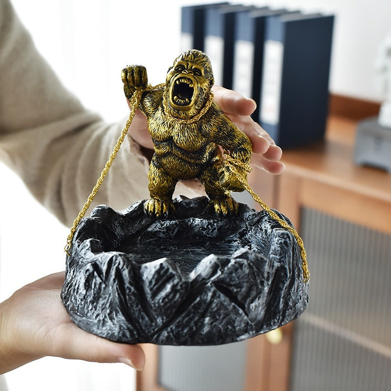Creative King Kong domineering gorilla ashtray study decoration gift