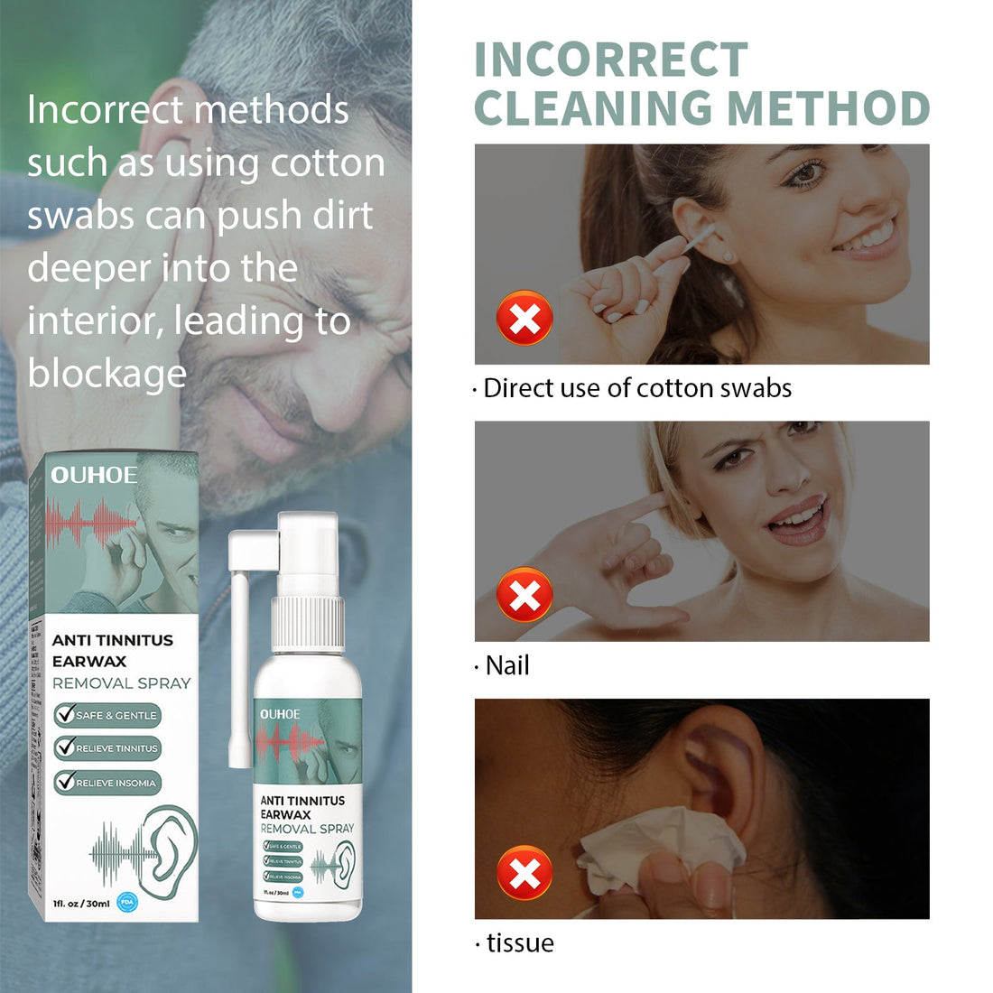 Tinnitus Relief Ear Health Spray
