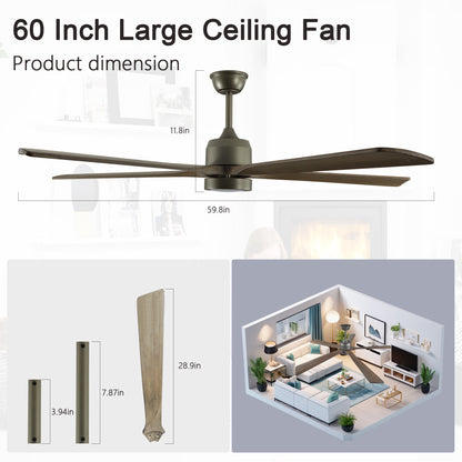 60-Inch Wood Ceiling Fan Remote