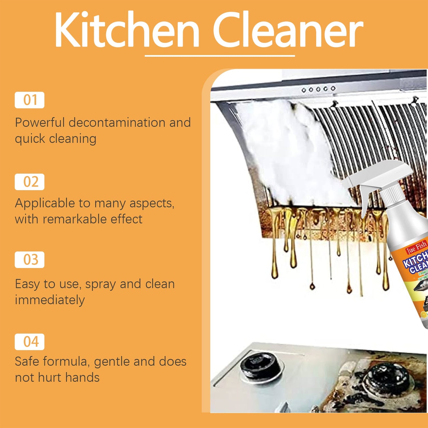 Hood Stove Heavy Oil Cleaner