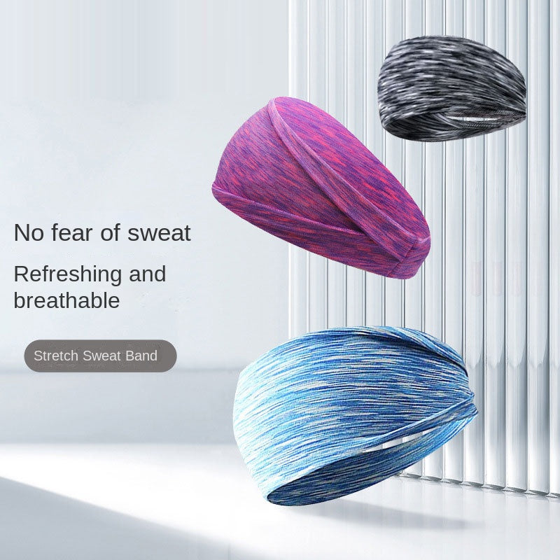 Widening exercise headband for sweat absorption, running, men&