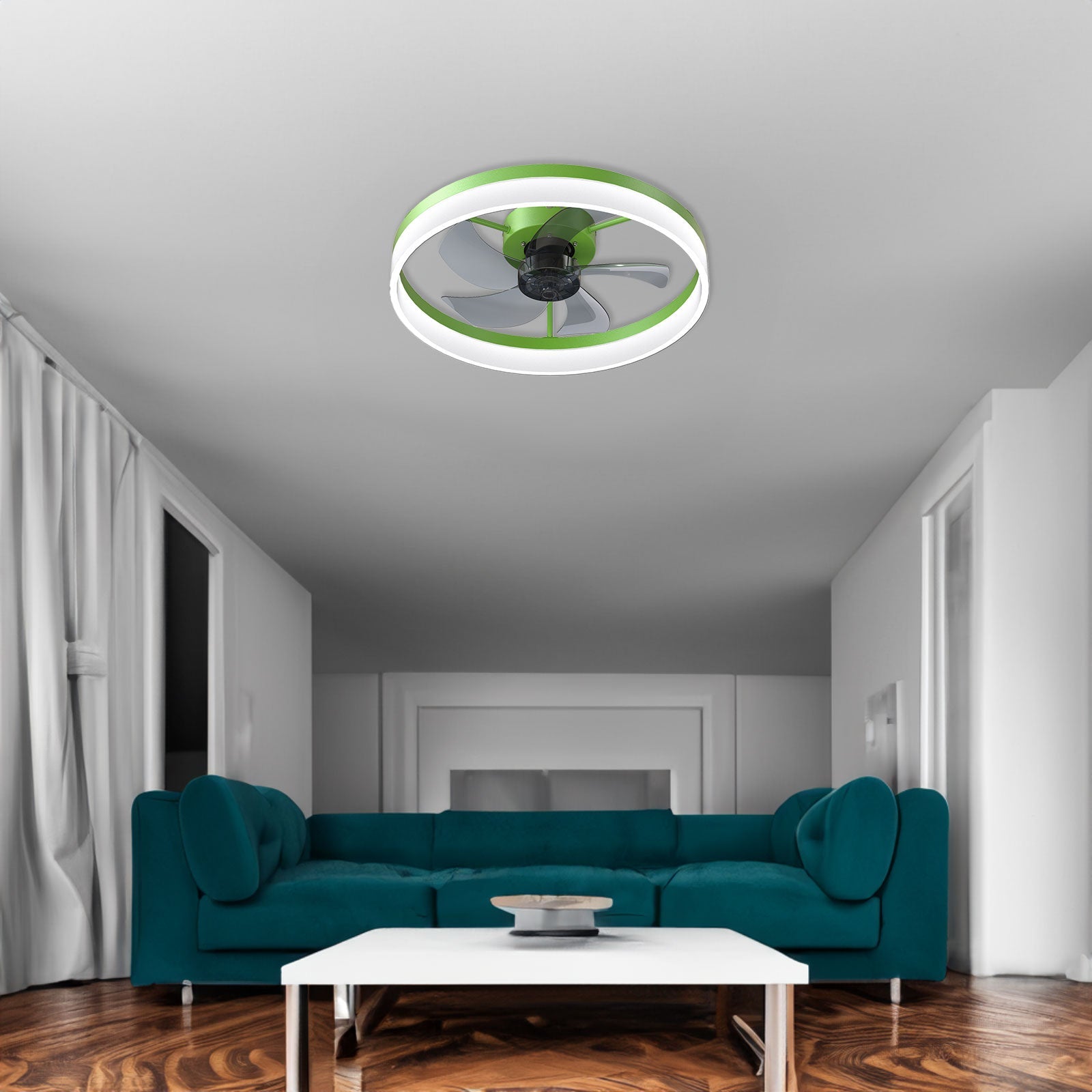 Green Dimmable LED Ceiling Fan