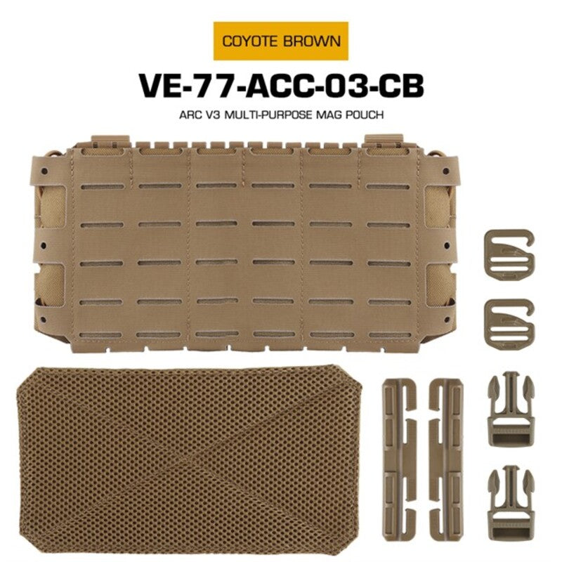 Tactical ARC V3 Molle Mag Pouch for M4/AR15, laser-cut, for hunting &amp; airsoft.