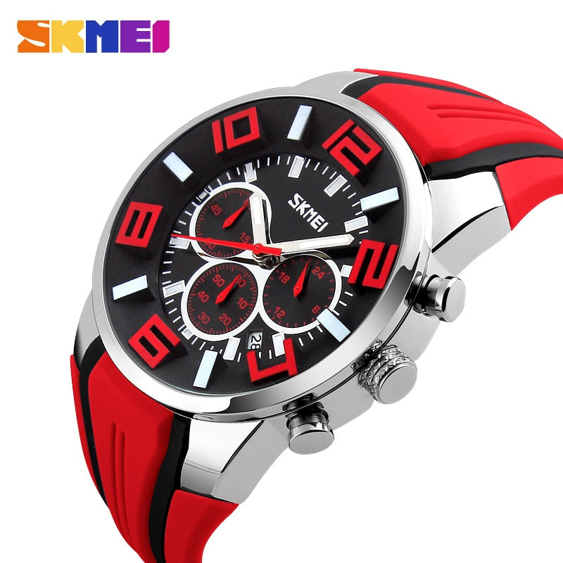 SKMEI 9128 Watches Men Luxury Brand Chronograph Men Sports Watches Waterproof Male Clock Quartz Men&
