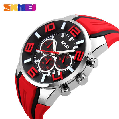 SKMEI 9128 Watches Men Luxury Brand Chronograph Men Sports Watches Waterproof Male Clock Quartz Men&