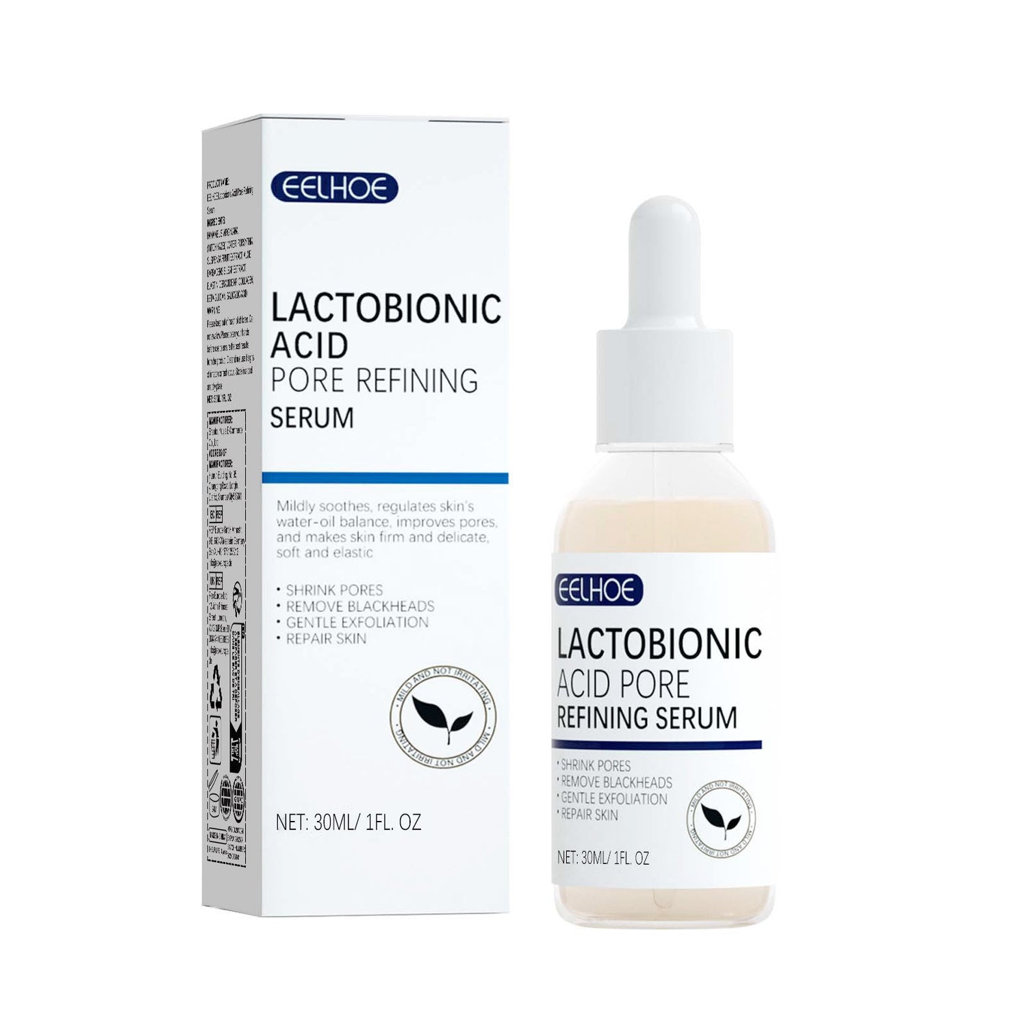 Lactosyl Acid Pore Narrowing Essence Skin Elastic Delicate Cleansing Blackhead Skin Care Essence