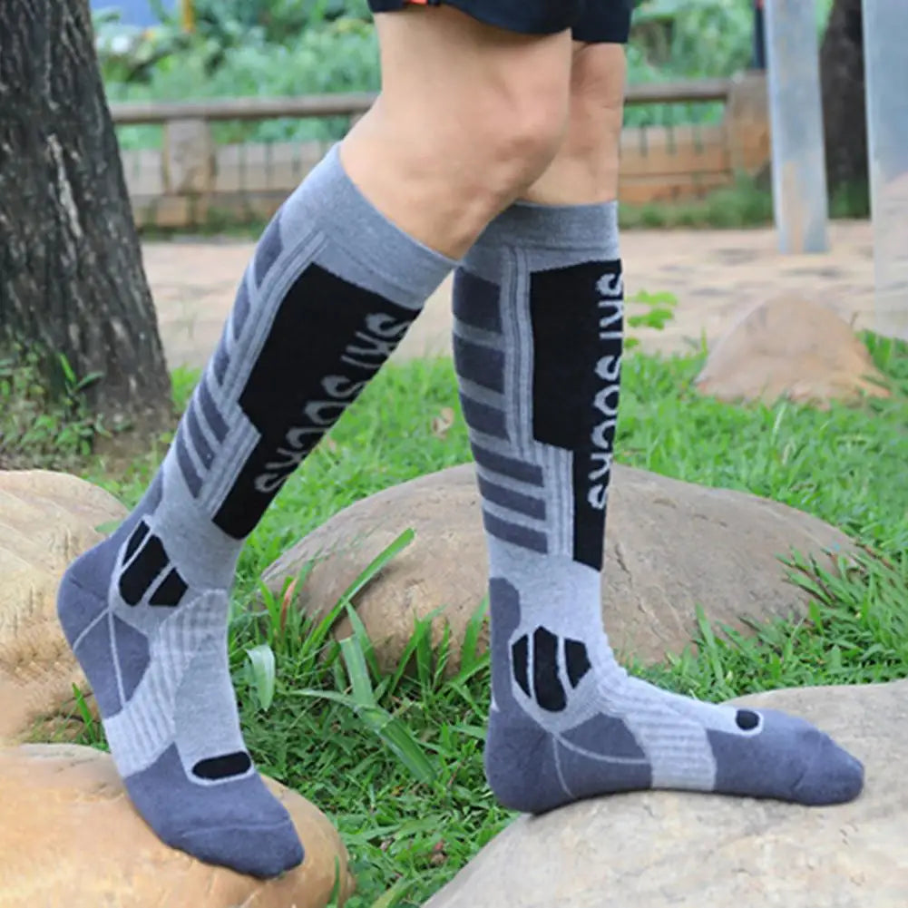 New Merino wool skiing socks with thickened towel bottom for men and women&
