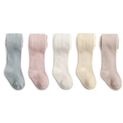 Spring And Summer Baby Girl Leggings Combed Cotton Boneless One-Piece Socks Mesh Outer Wear Cute Thin Children&