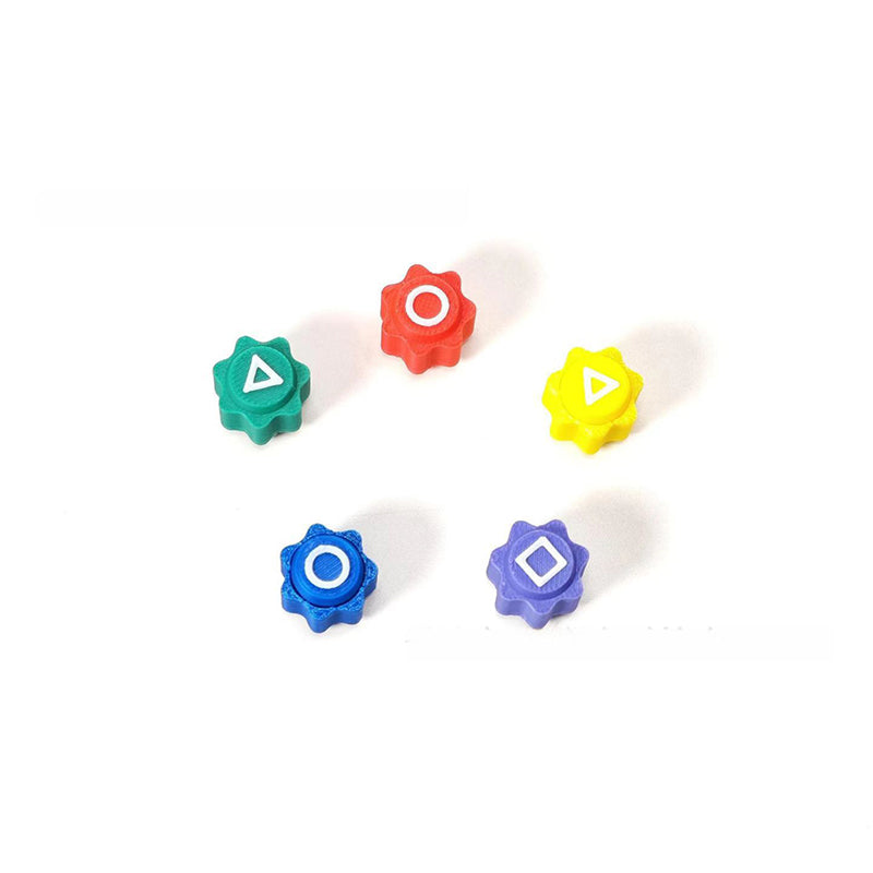 New Korean Gonggi Game Set with 5 Stones &amp; Round Case.