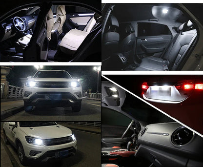 2PCS T10 W5W LED car interior light COB marker lamp 12V 168 194 501 Side Wedge parking bulb canbus auto for lada car styling