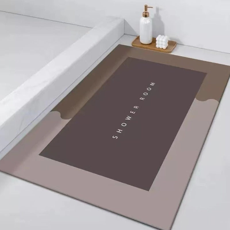 Soft cushion floor mat absorbent foot mat bathroom non-slip quick-drying toilet door carpet bathroom door mat