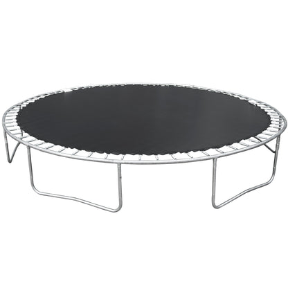 14FT Trampoline for Adults &amp; Kids with Basketball Hoop, Outdoor Trampolines w/Ladder and Safety Enclosure Net for Kids and Adult