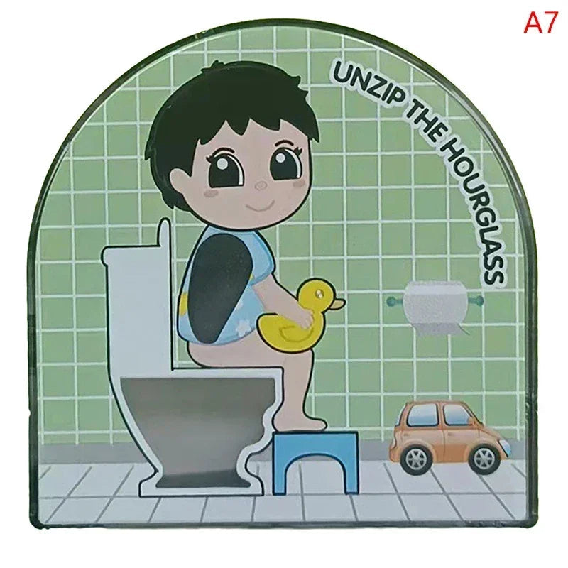 Time Out Stool Sand 5 Minute Restroom Clock Hourglass Valentine&