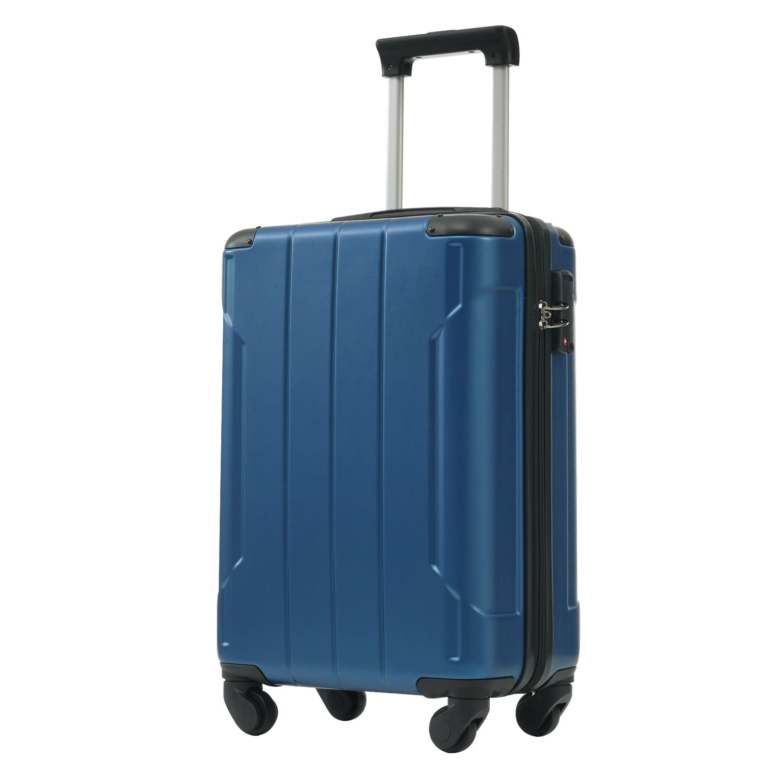 Hardshell Luggage Sets 3 Piece Carry-on Suitcases with Wheels, TSA Lock for Men Women, Blue (20in)