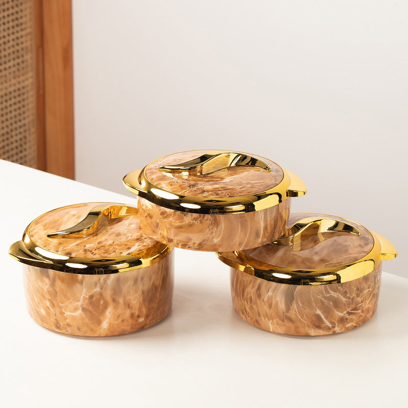 3-Piece Insulated Food Container Set (1.5L, 2L, 2.5L) - Ideal for Ramadan Celebrations, Weddings, Family Gatherings &amp; More