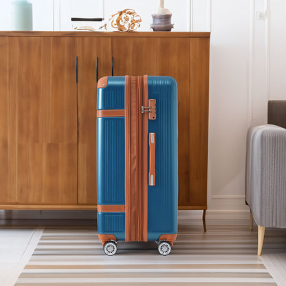 Hardshell Luggage Sets 3 Piece double spinner 8 wheels Suitcase with TSA Lock Lightweight 20&